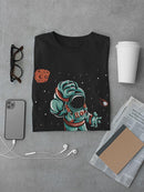 Astronaut In Space With Planets Tee Men's -SmartPrintsInk Designs