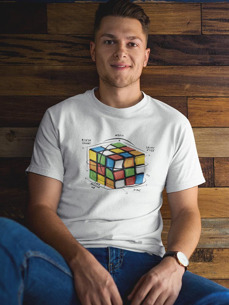 Solving Multicolor Cube Design Tee Men's -SmartPrintsInk Designs