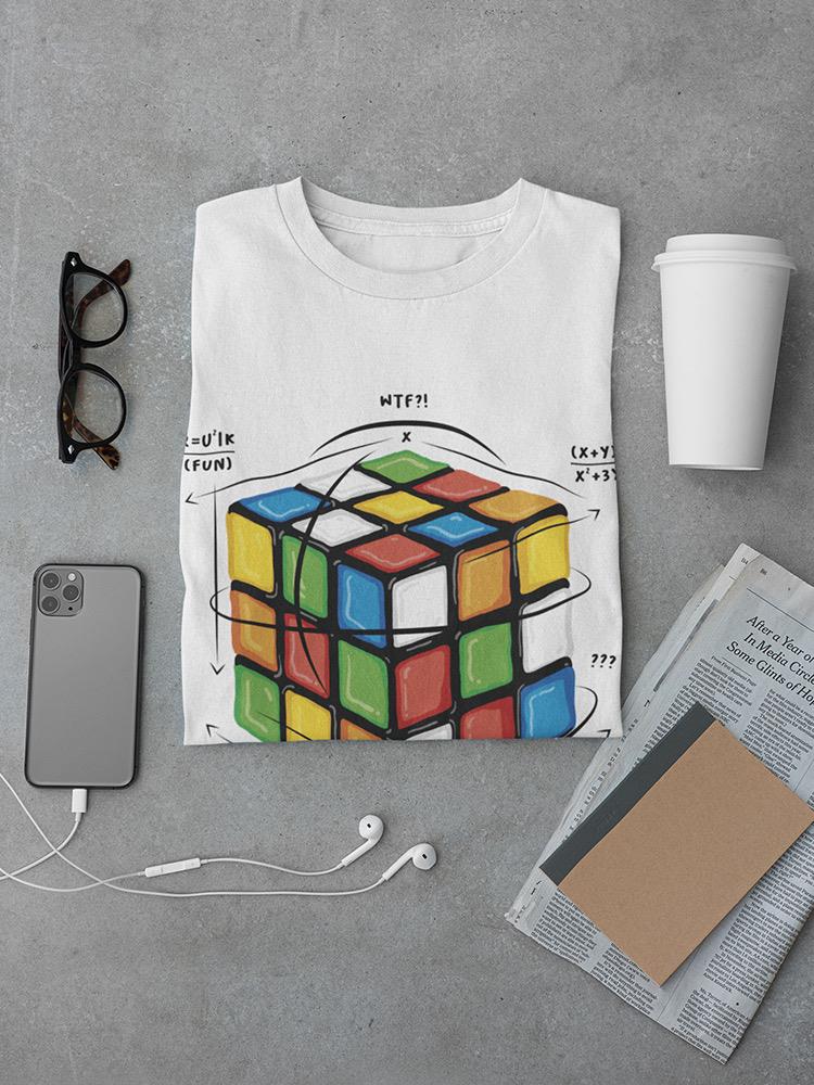 Solving Multicolor Cube Design Tee Men's -SmartPrintsInk Designs