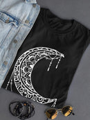 Beautiful Moon Design Tee Women's -SmartPrintsInk Designs
