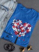 Tree With Quote Design Tee Women's -SmartPrintsInk Designs
