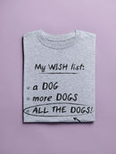 My Wish List Dog Quotes Tee Women's -SmartPrintsInk Designs
