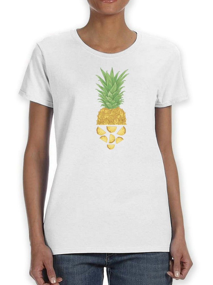 Cute Pineapple And Pieces Design Tee Women's -SmartPrintsInk Designs
