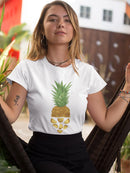 Cute Pineapple And Pieces Design Tee Women's -SmartPrintsInk Designs
