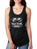 Talk To Me Funny Quote Tank Women's -SmartPrintsInk Designs