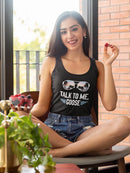 Talk To Me Funny Quote Tank Women's -SmartPrintsInk Designs