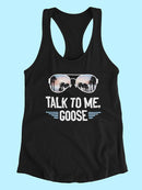 Talk To Me Funny Quote Tank Women's -SmartPrintsInk Designs