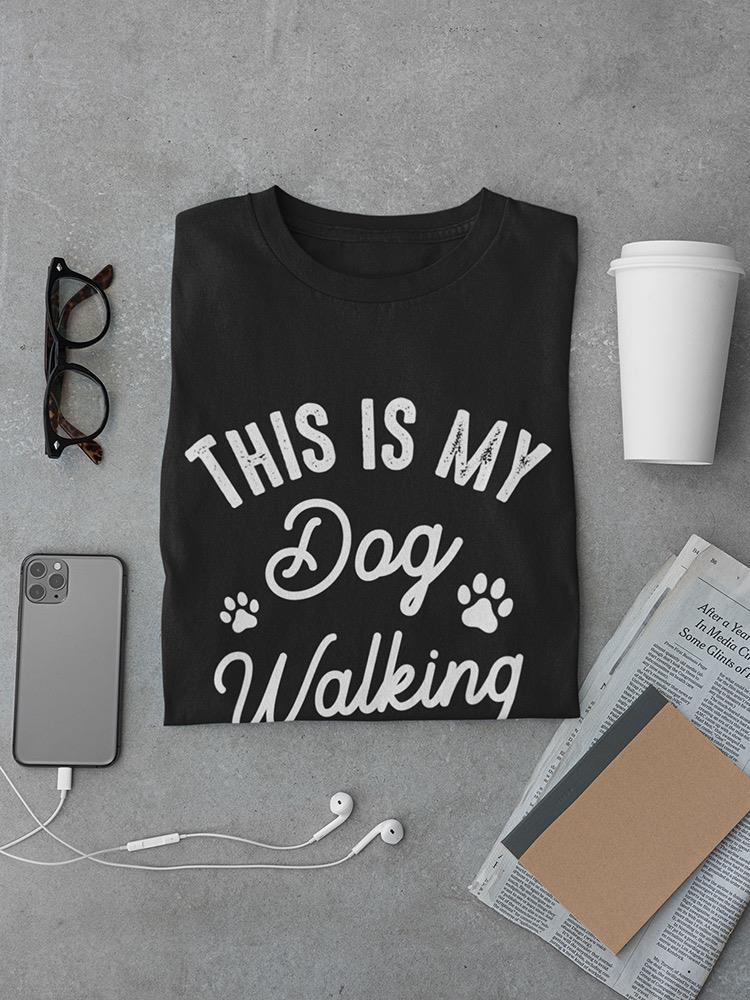 Dog Walking Design Tee Men's -SmartPrintsInk Designs