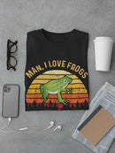Man, I Love Frogs Tee Men's -SmartPrintsInk Designs