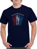 Planes With American Flag Colors Tee Men's -SmartPrintsInk Designs