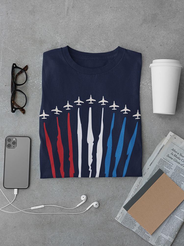 Planes With American Flag Colors Tee Men's -SmartPrintsInk Designs