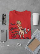 Just Here To Bang Tee Men's -SmartPrintsInk Designs