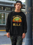 Man, I Love Frogs! Sweatshirt Men's -SmartPrintsInk Designs