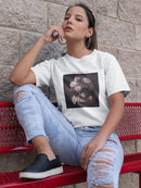 Flowers For Me Tee Women's -SmartPrintsInk Designs