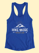 Hike More Worry Less! Tank Women's -SmartPrintsInk Designs