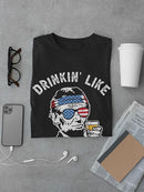 Drinkin' Like Lincoln Tee Men's -SmartPrintsInk Designs