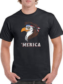 Eagle With Headband Tee Men's -SmartPrintsInk Designs