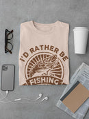 Rather Be Fishing Tee Men's -SmartPrintsInk Designs
