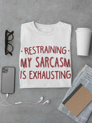 Restraining My Sarcasm Tee Men's -SmartPrintsInk Designs