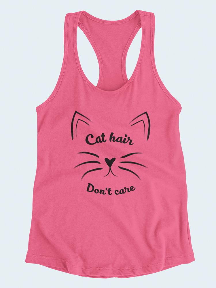 Cat Hair, Don't Care Tank Women's -SmartPrintsInk Designs