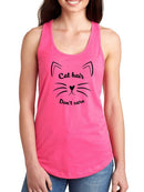 Cat Hair, Don't Care Tank Women's -SmartPrintsInk Designs