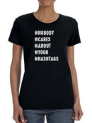 No Hashtags Tees -SmartPrintsInk Designs