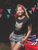 Meowica T-shirt Women's -SmartPrintsInk Designs