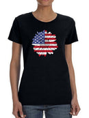 American Sunflower T-shirt Women's -SmartPrintsInk Designs