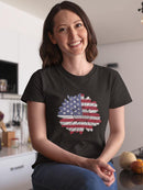 American Sunflower T-shirt Women's -SmartPrintsInk Designs