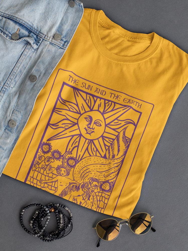 Sun And The Earth T-shirt Women's -SmartPrintsInk Designs