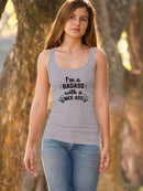 I'm A Bad*** With A Nice A** Racerback Tank Women's -SmartPrintsInk Designs