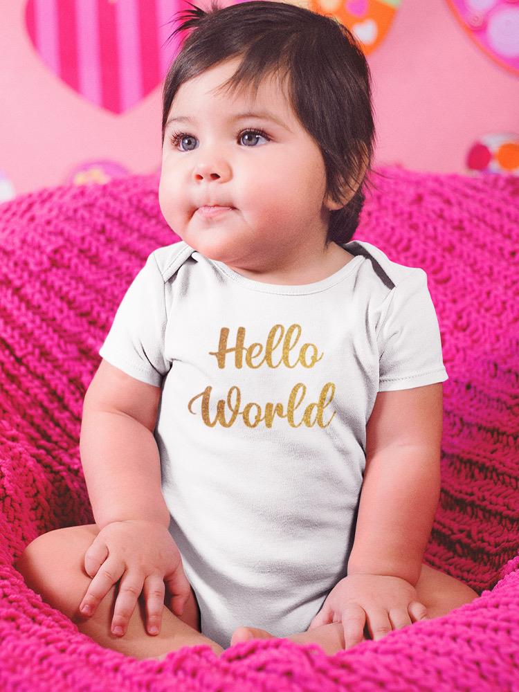 Hello World Bodysuit Baby's -SmartPrintsInk Designs