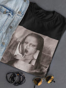 Italian Portrait With Candy T-shirt Women's -SmartPrintsInk Designs