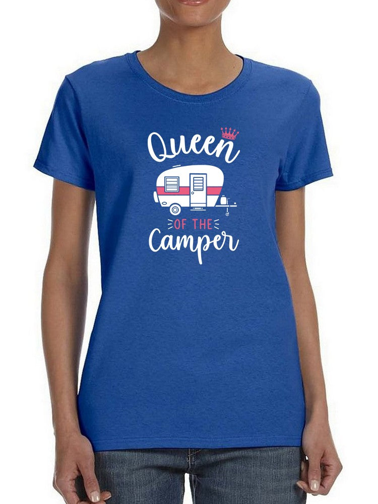Queen Of The Camper T-shirt Women's -SmartPrintsInk Designs