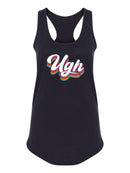 Ugh, Funny Quote Racerback Tank Women's -SmartPrintsInk Designs