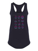 Meditation Symbols Racerback Tank Women's -SmartPrintsInk Designs