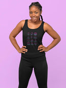 Meditation Symbols Racerback Tank Women's -SmartPrintsInk Designs