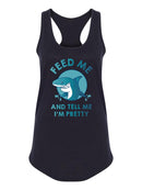 Feed Me, Quote Racerback Tank Women's -SmartPrintsInk Designs