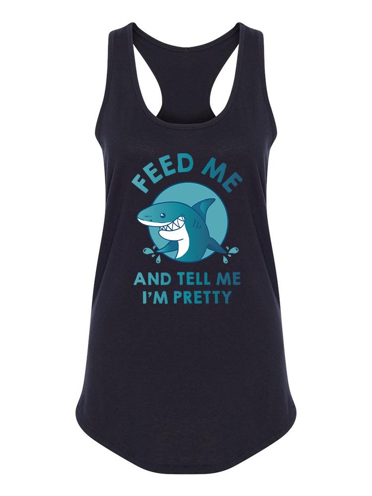 Feed Me, Quote Racerback Tank Women's -SmartPrintsInk Designs