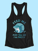 Feed Me, Quote Racerback Tank Women's -SmartPrintsInk Designs