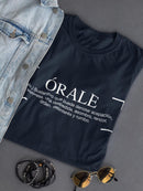 Orale, Spanish Meaning T-shirt -SmartPrintsInk Designs