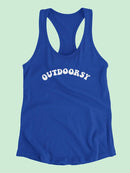 Outdoorsy  Racerback Tank -SmartPrintsInk Designs