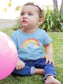 Rainbow Watercolor Style T-shirt -SmartPrintsInk Designs