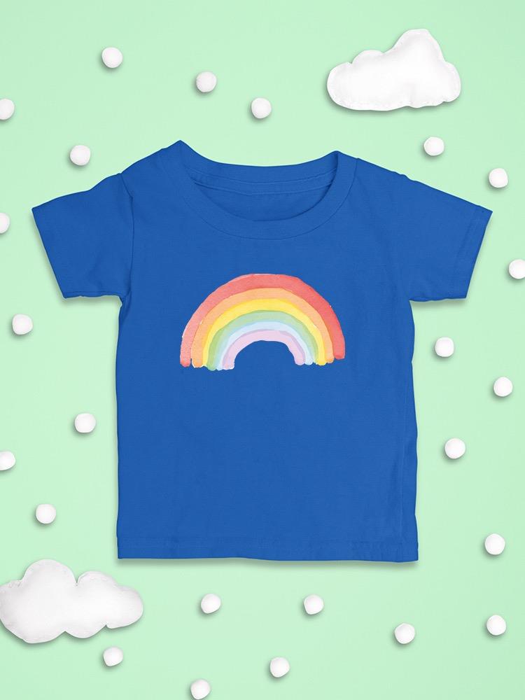 Rainbow Watercolor Style T-shirt -SmartPrintsInk Designs