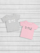 Siblings, She Did It T-shirt -SmartPrintsInk Designs