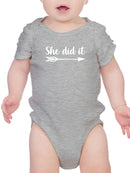 She Did It, Siblings Quote Bodysuit -SmartPrintsInk Designs