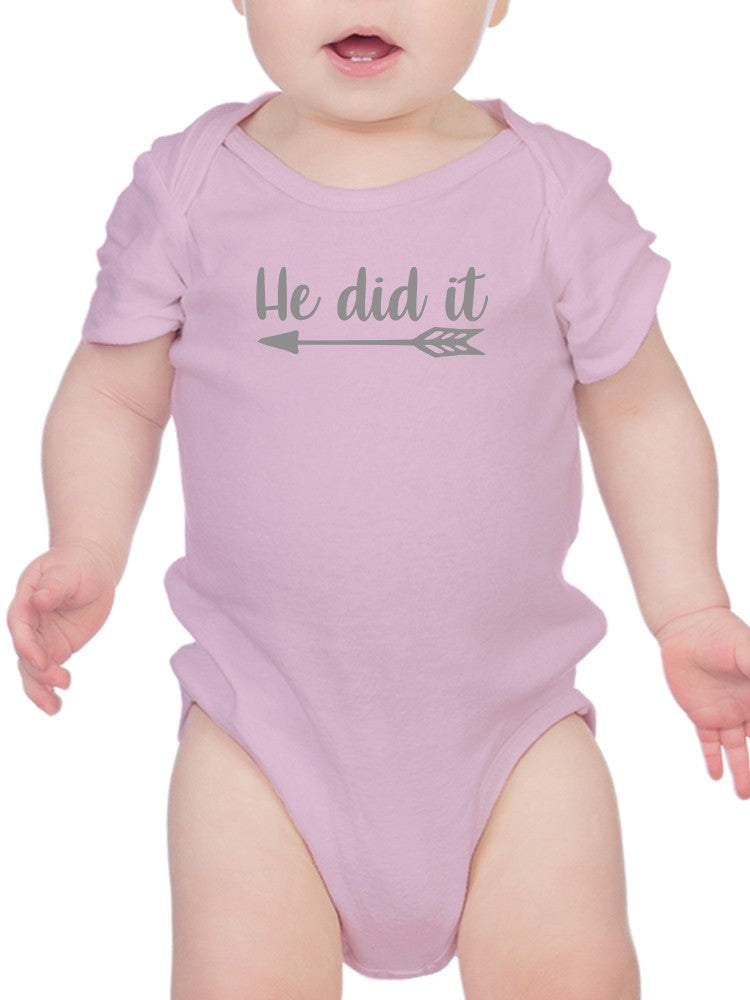 She Did It, Siblings Quote Bodysuit -SmartPrintsInk Designs