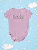 She Did It, Siblings Quote Bodysuit -SmartPrintsInk Designs
