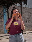 Never Give Up, Sunflower T-shirt -SmartPrintsInk Designs