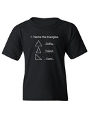 Task: Name The Triangles T-shirt -SmartPrintsInk Designs